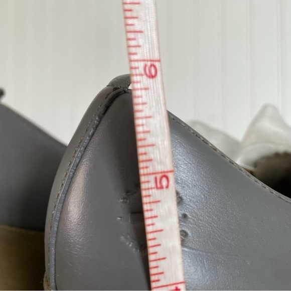 Dr. Martens MIMI Wedge Heels in Steel Gray Leather - Picture 7 of 11